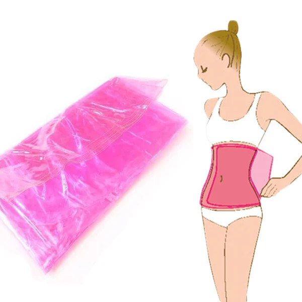 2PCS Free Shipping + Super-elastic material Sauna Slimming Belt Belly Slimming Lose Weight Slim Patch Sauna Waist Belt Pink