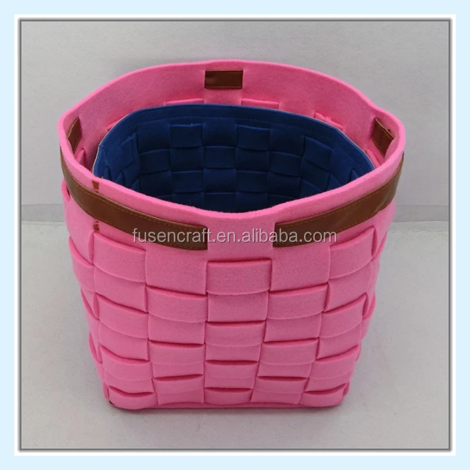 round felt weave sewing basket wholesale