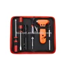 7PCS emergency tool set safe hammer testing pen and 2pcs screwdrivers set