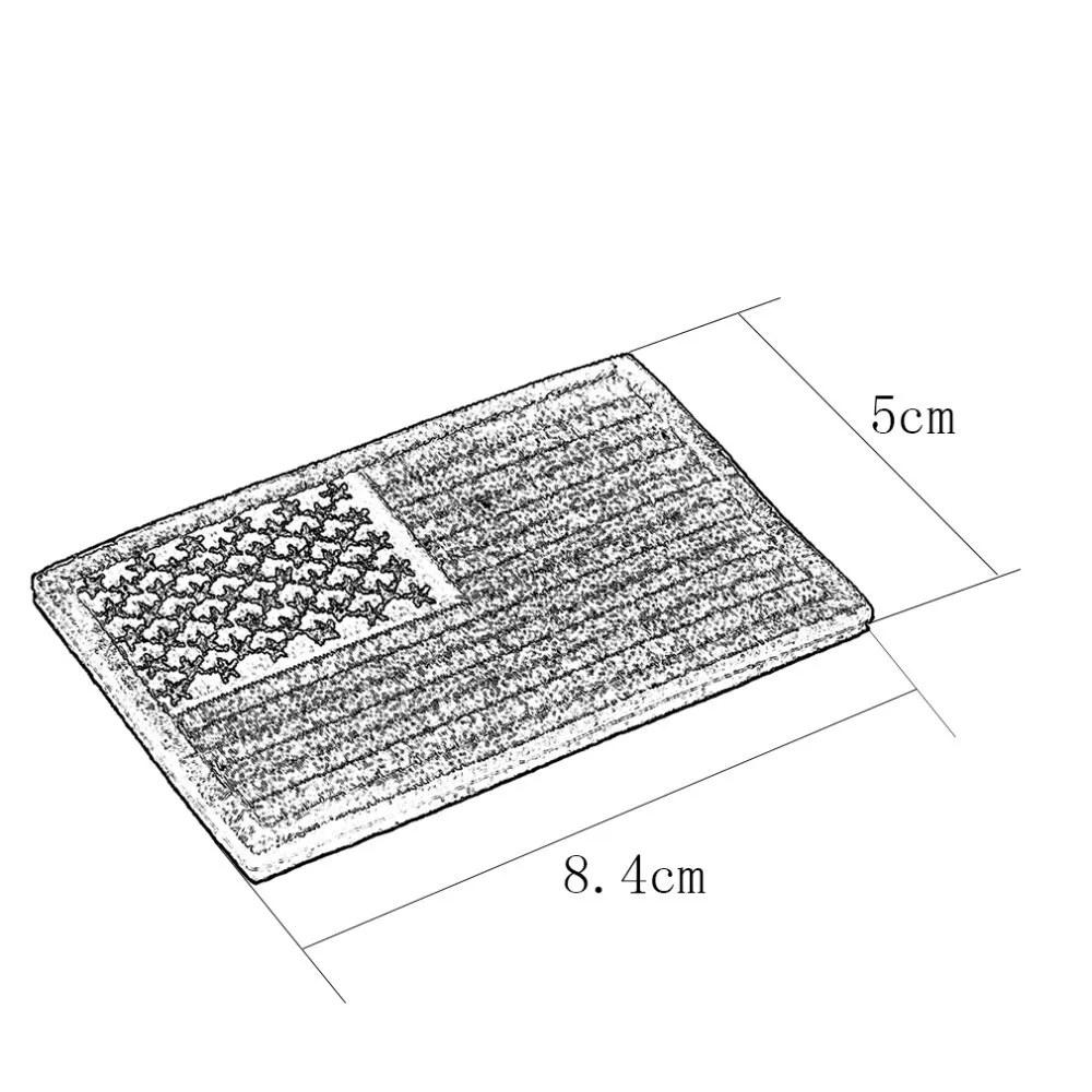 Hot Sale America Flag Embroidery Double Faced Cloth Epaulette Armband Badge Army Tactical Patches 2015 Fashion