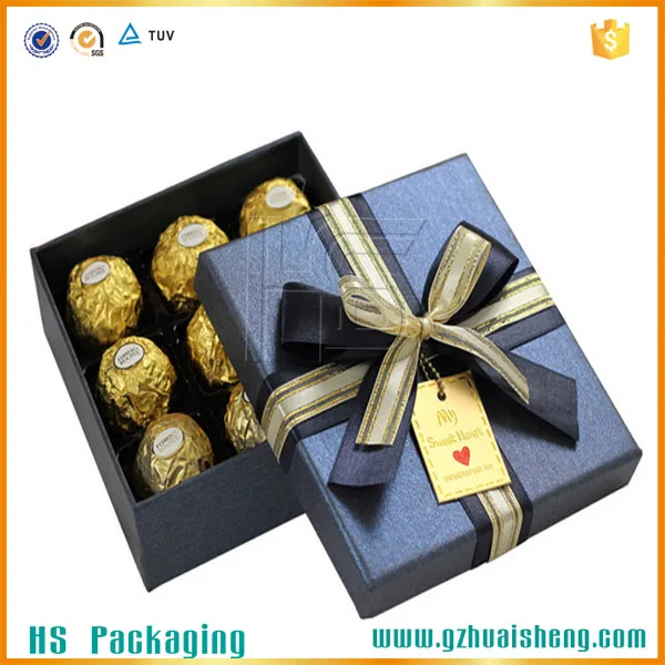 paper diy chocolate gift packaging box, homemade chocolates gift