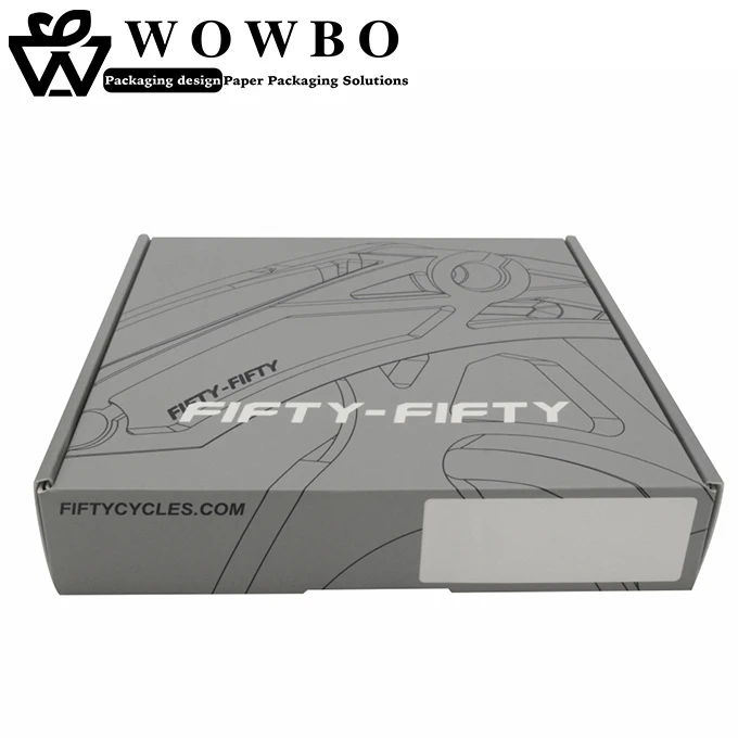 aircraft grey color foldable corrugated paper clothes box