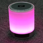 Portable Wireless Bluetooth Speaker with Touch Dimmable Bedside Lamp with Built In Alarm Clock