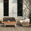 Mr.Dream high quality customized luxury teak wood hotel outdoor patio ratan furniture set