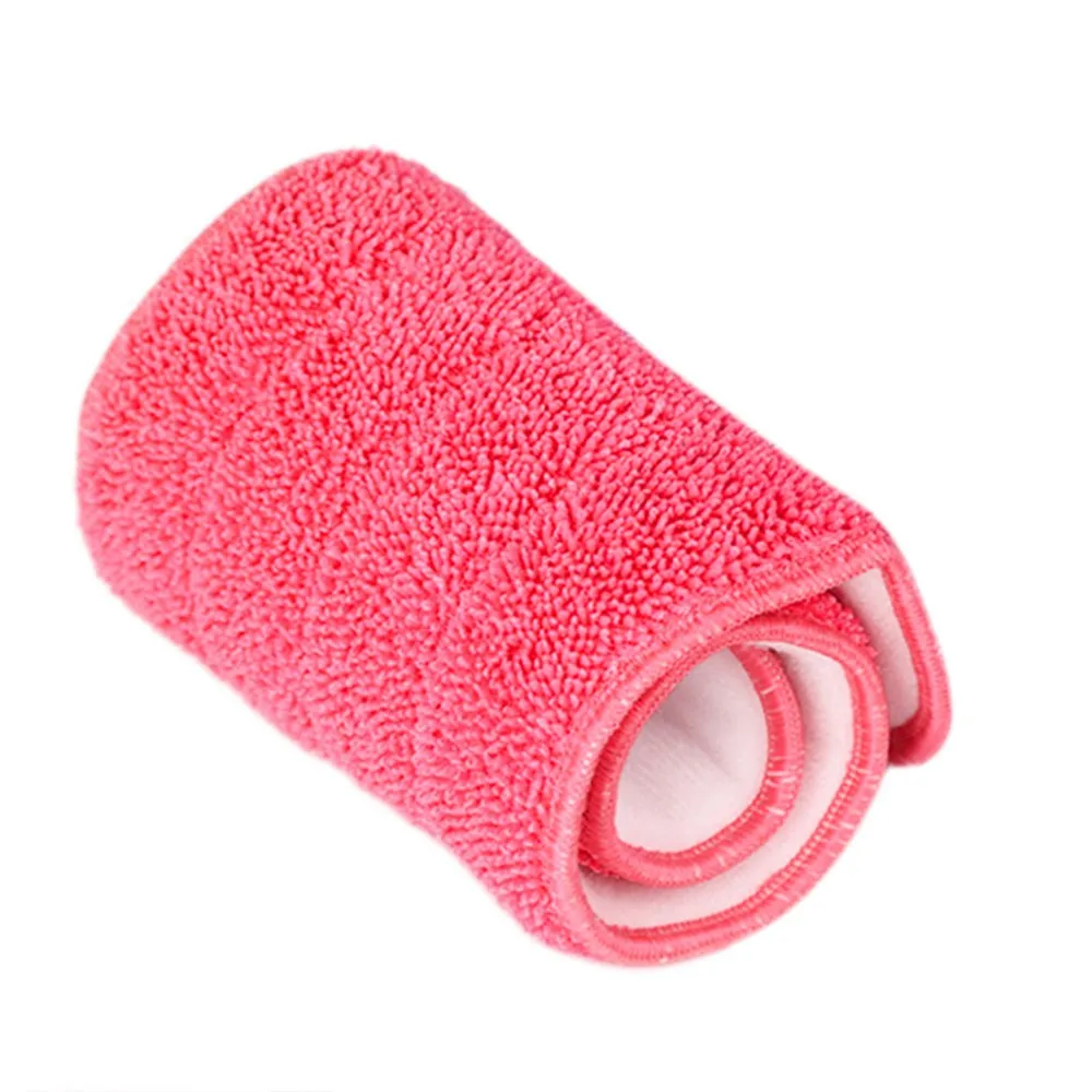 3 Colors Replacement Microfiber Washable Mophead Wet and Dry Cleaning Mop Pads Fit Flat Spray Mops Household Cleaning Tools