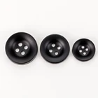 Guangzhou Button Factory Matt Black Metal Shirt Button For Women Dresses