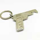 2019 Gun Shaped Design Metal Bottle Opener Keychain For Promotion