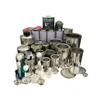 PVC/UPVC/CPVC glue tin can, screw top round cans, cylinder metal tin cans