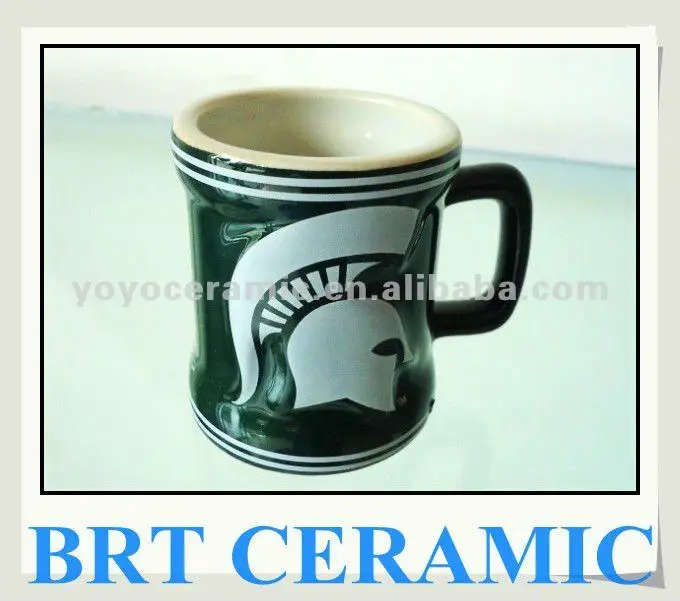 colour glazed ceramic stock 3d mug