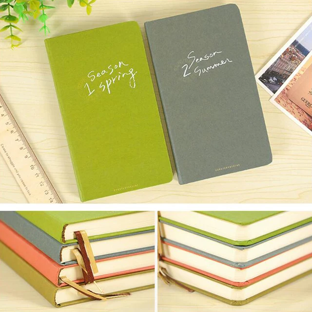 a5/a6 /a4 agenda diary hardcover notebook with silk ribbon