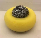 Dish sponge Kitchen cleaning toll/stainless steel scourer with cleaning sponge