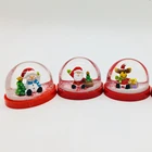 Holiday Gifts Christmas Figurines Inside Plastic Snow Globe Snow Ball