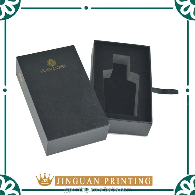 cutomized luxury perfume cardboard paper box packaging with tray