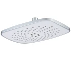 Square 27*18.6cm 2 Functions Chrome Plastic Air-Intake Oxgenic Rain Shower Head