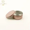 Wholesale recycling soft pink black red gold aluminum candle tin 3oz spice metal tin can 4oz empty aluminum can container