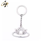 custom die cast metal stainless embroidered key chain/keyring