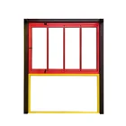 shanghai aluminum panoramic folding frameless glass doors and windows
