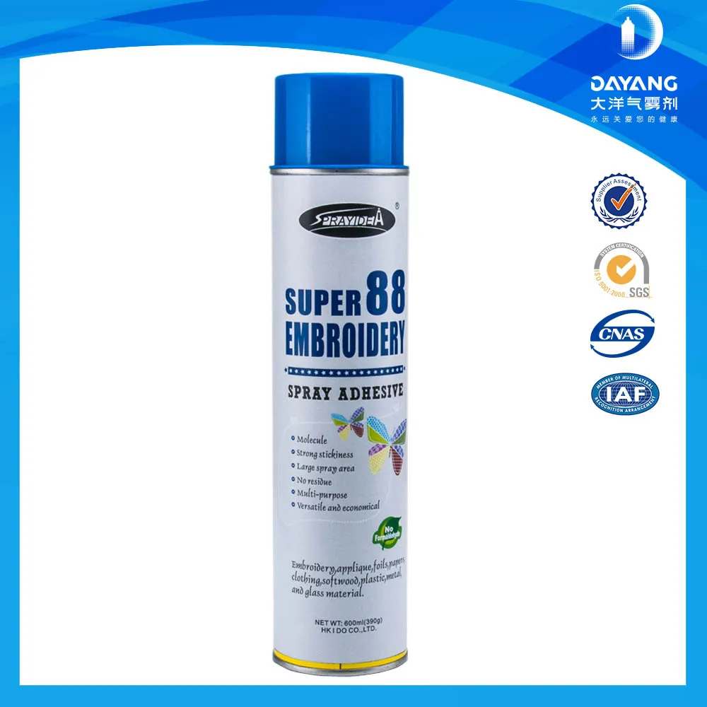 Sprayidea 88 Best Price Waterproof Embroidery Fabric Spray Adhesive