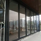 New Design! Double glass movable Modern soundproof sliding partition wall