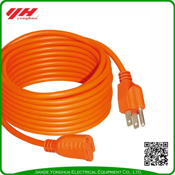 OUTDOOR  USE  WEATHER RESISTANCE STURDY AND FLEXIBLE, DURABLE EXTENSION CORD