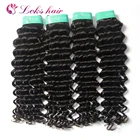 no shedding 10a raw virgin deep wave indian remy cuticle aligned hair with sample