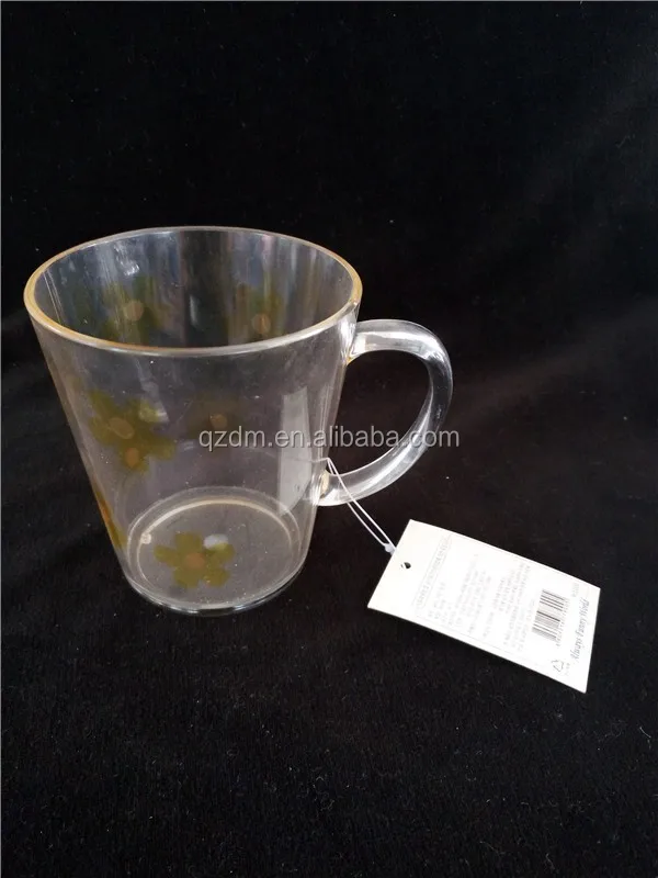 Coffee cup acrylic cup with handle Plastic Mugs
