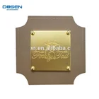 Professional custom clothing metal label clothing metal sign label with engraved logo