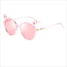 Wholesale Cute fashion ear frame sun glasses kids sunglasses girls 2019