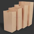 wholesale bread paper bag for customer blank paper bag