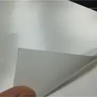 Reusable White Satin Fabric Ribbon Adhesive Label Sticker