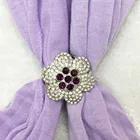 Fashion plain hot sold flower pendant jewelry ladies scarf