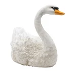 Wholesale lawn yard artificial animal figurine garden decorative fiberglass resin animal swan sculpture