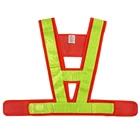 Wholesale Type Mesh Reflective Safety Vest Green PVC Tape