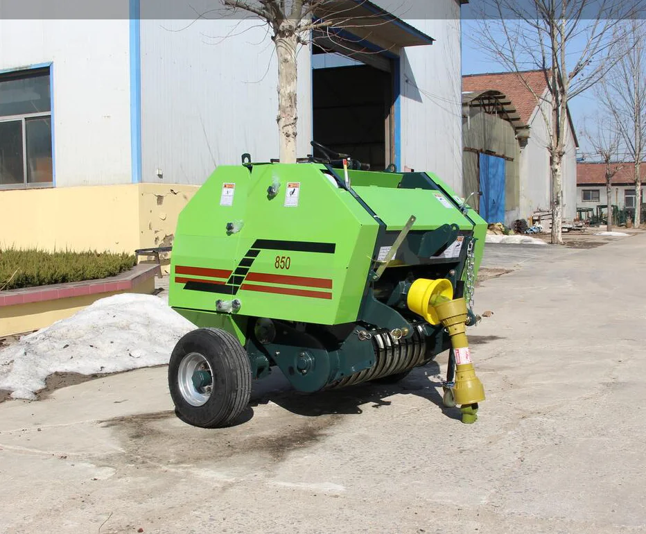 Top Quality Mini Round Grass Wheat Straw Hay Baler IS-850 With CE Certificate Buyer 100% Praise India Twine Baler