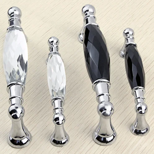 Unique Style Crystal Drawer Door Pull Handle Furniture Handles And