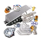 Complet Turbocharger Kits T3/T4 Turbocharger downpipe and piping bolt on fit for BMW 92-98