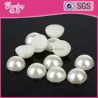 Half Round Plastic Pearl Wholesale Beads For Clothes Decoration