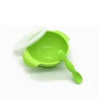 BPA Free Soft Silicone Baby Spoon Bowl Set for Tender Gums and Teething Self