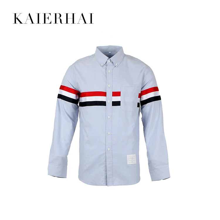 Hot selling fancy design custom logo OEM  men causal shirt