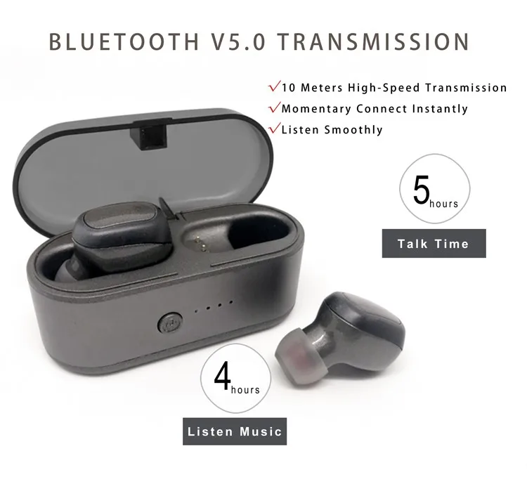 High Quality Mini In Ear EarphoneTrue Wireless Earbuds with 600 Mah Charging Case - ANKUX.COM