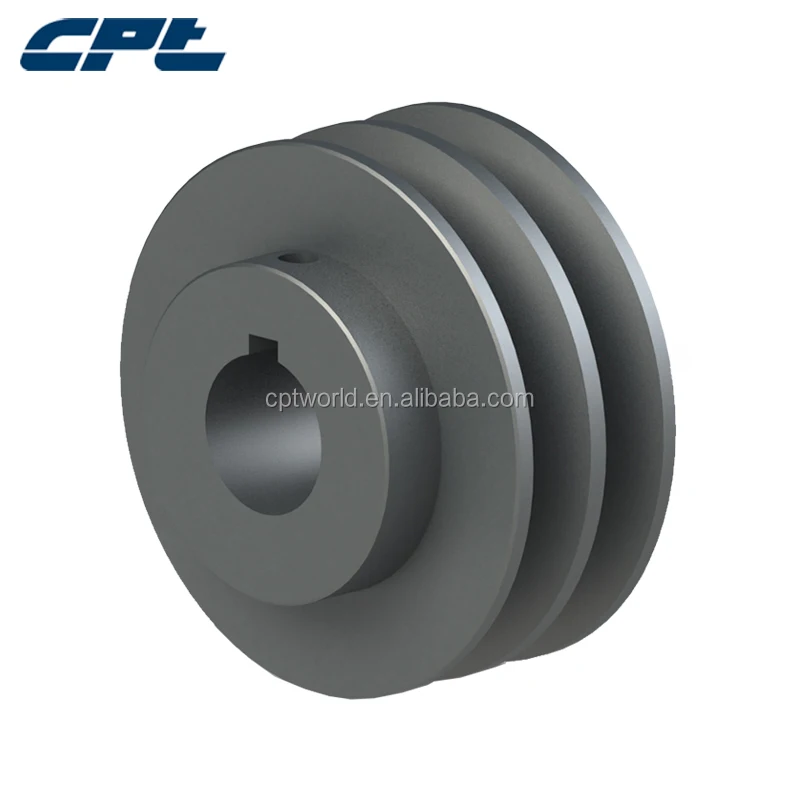 Double v cheap belt pulley