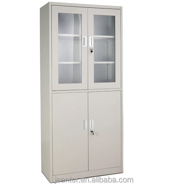 Half Glass Door Medical Office Filing Cabinets For Dubai Kuwait Saudi Europe Metal Furniture Market