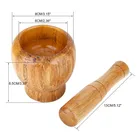 Mortar Factory Supply Best Unique Wood Bamboo Mortar And Pestle