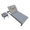 New Released Outdoor Aluminum Lounge Set with Side Table Aluminium Garden Lounge