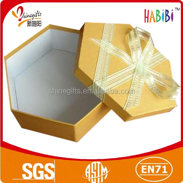 various design custom hexagonal cardboard box