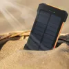 PSE CE ROHS Waterproof Mobile Cell Phone Charger Solar Power Bank Charger 8000Mah 10000mah