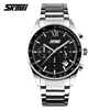 SKMEI 9096 Stainless Steel Quartz Analog Male Clock American Western Wristwatch Fashion Cheap Price Brand Men Watch