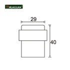 Decorative Metal Solid Stainless Steel Door Stopper