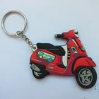 Factory directly customized bus/bike/motorbike PVC rubber 2D / 3D keychain / keyring for promotional gift