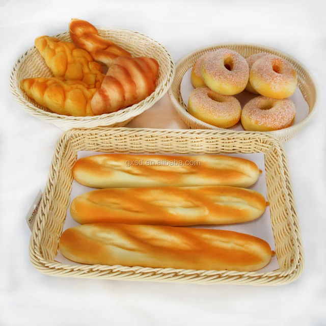 cabinet with beautiful handicraft pp rattan bakery bread baskets